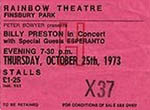 Billy Preston ticket