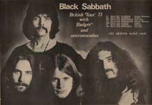 Black Sabbath Press Advert