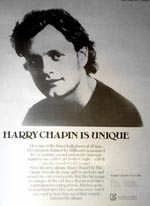 Harry Chapin Press Advert