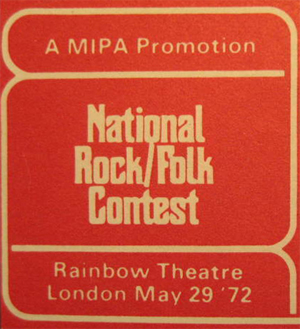National Rock/Folk Contest advert