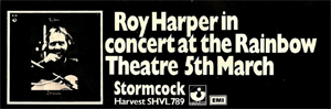 Roy Harper advert