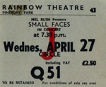 Small Faces ticket