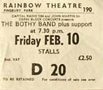 Bothy Band ticket