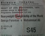Ali V Foreman flight ticket