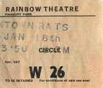 Boomtown Rats ticket