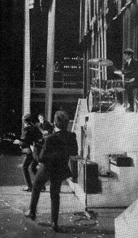 Beatles from stage left