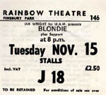 Blondie ticket