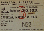 Return to Forever ticket