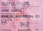 Dionne Warwick ticket