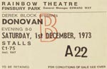 Donovan ticket