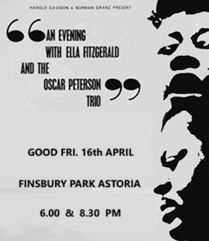 Ella Fitzgerail/Oscar Peterson Trio advert