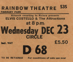 Elvis Costello ticket