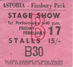 Gene Pitney tour ticket