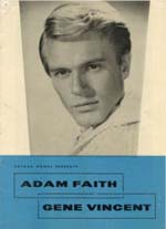 Gene Vincent, Adam Faith Programme