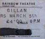 Gillan Ticket