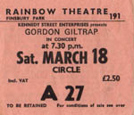 Gordon Giltrap ticket
