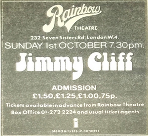 Jimmy Cliff advert