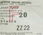 Joan Baez ticket