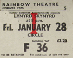 Lynyrd Skynrd ticket