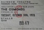 Osmonds   ticket