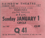 Ramones ticket