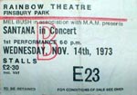 Santana ticket