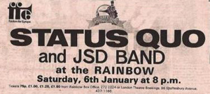 Status Quo and JSD Band advert