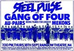 Steel Pulse - Gang of Fours Poster