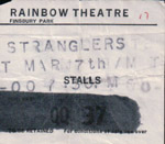 Stranglers Ticket