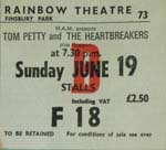 Tom Petty ticket