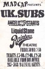 UK Subs Poster