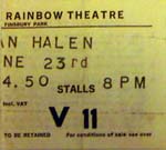 Van Halen ticket