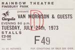 Van Morrisson ticket