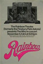 Who poster for Rainbow Opening Concert version 1