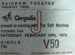 Soft Machine ticket